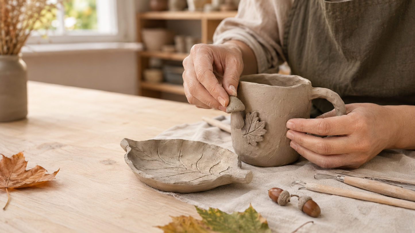 Herbstliebe aus Ton – Tasse & Blattschale selbst gestalten – 19.09.2026 (16:00 – 18:30)