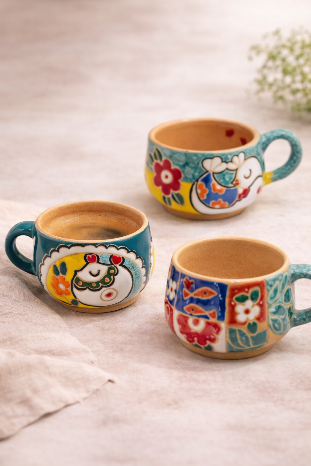 Regenbogen Espressotasse - Motiv A
